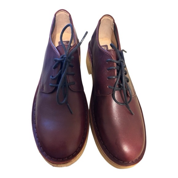 Clarks Originals Mens Shoes Size 9 Maru London Leather Nut Brown Lace Up Oxford